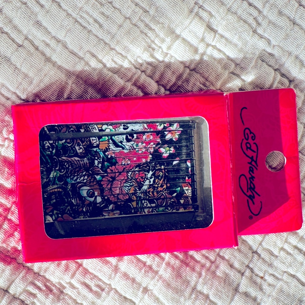 Ed Hardy Collage- beautiful ghost Bobby pins.